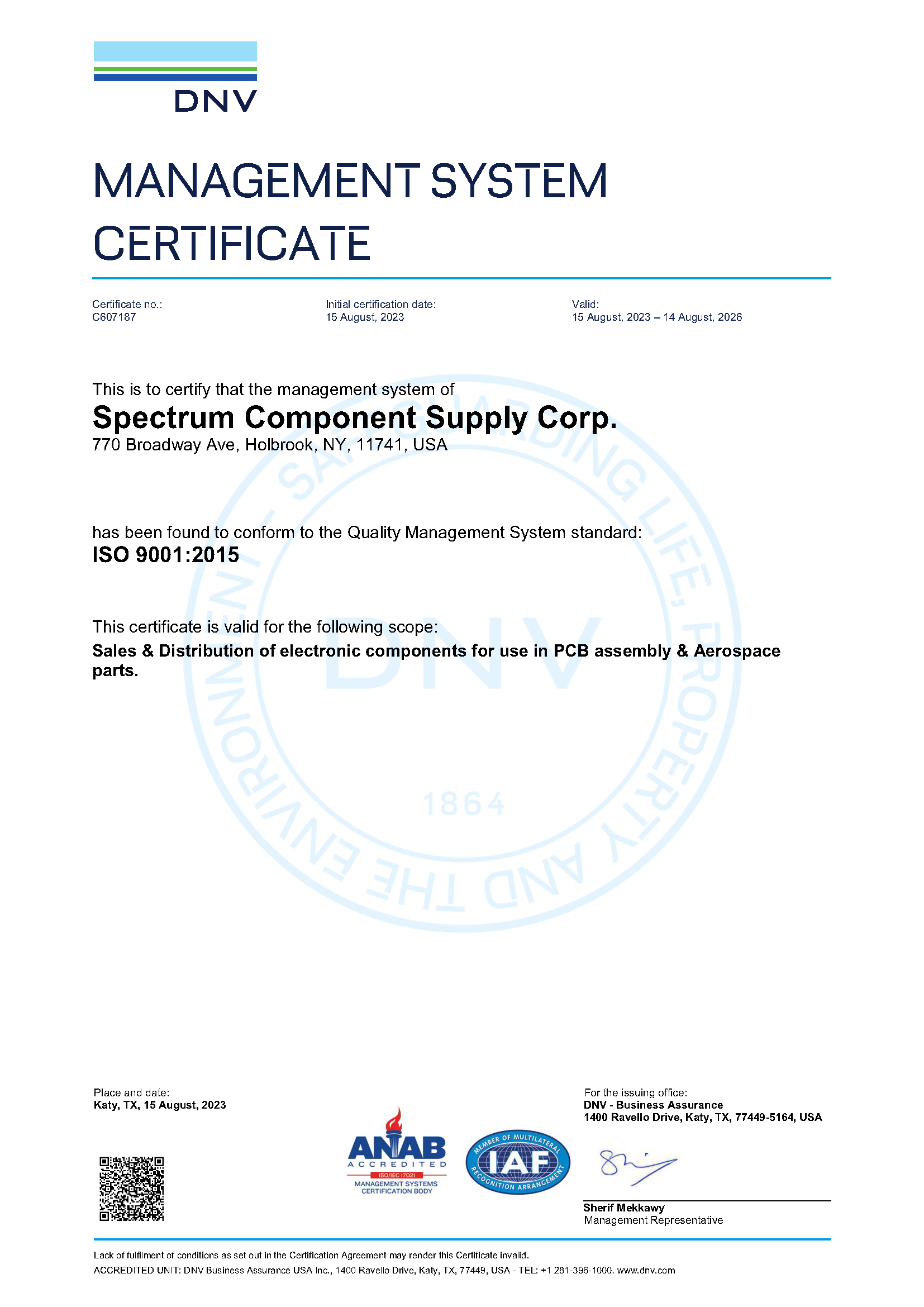 ISO 9001 Certification Badge